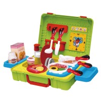 HY-016881 2 IN 1 Carrying Case Kitchen Set Toys Cooking Set Tableware playing set For Kids