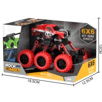 HY500-463A Latest six wheels pull back car rock climbing pull back car pull back car with suspension function for kids